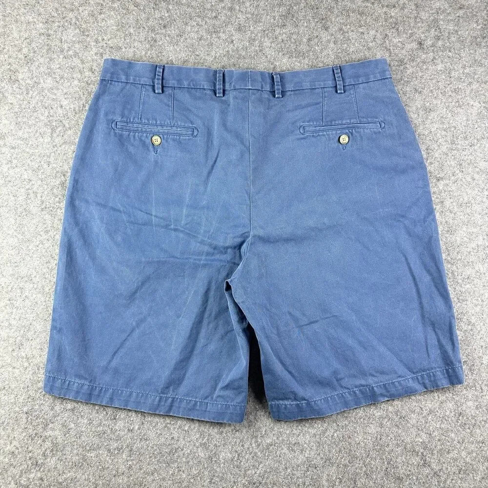 Peter Millar Shorts Mens 38 Blue Winston Washed Twill Chino Pima Cotton Preppy